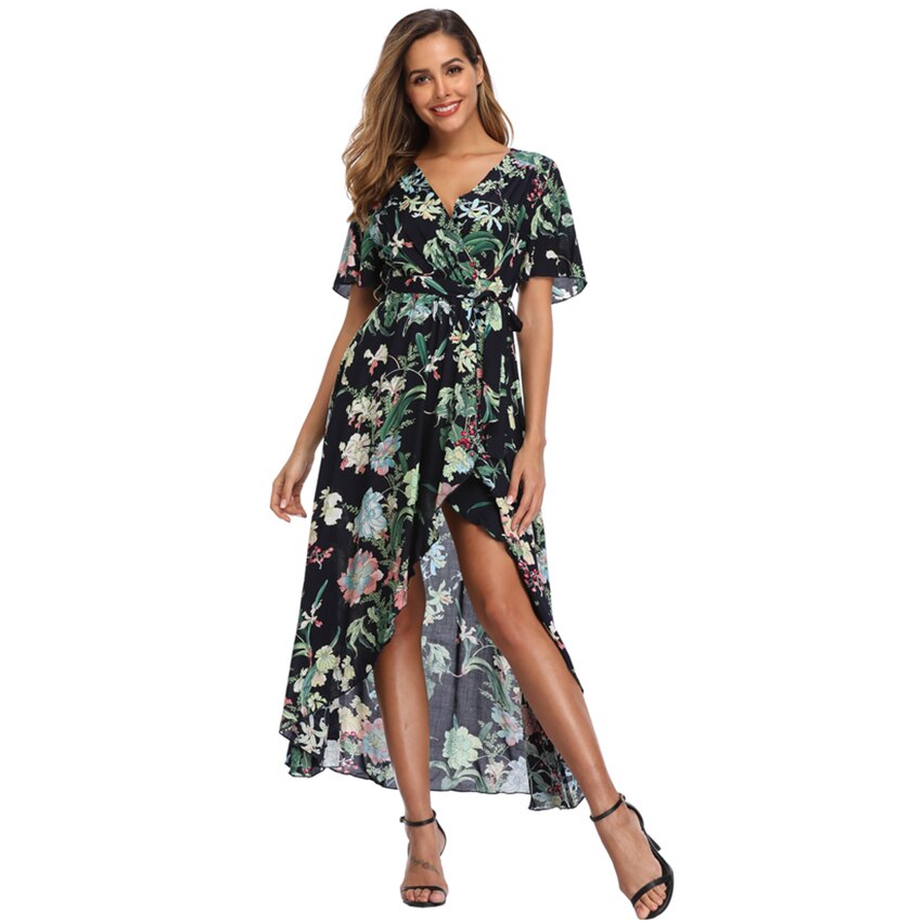 Witbuy Bohemian Print Woman Sundress