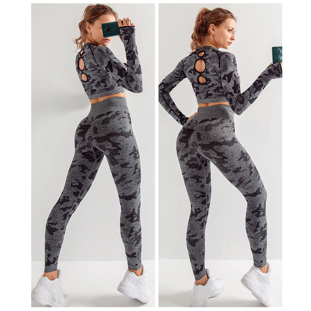 Seamless Gym Yoga Set Sportwear