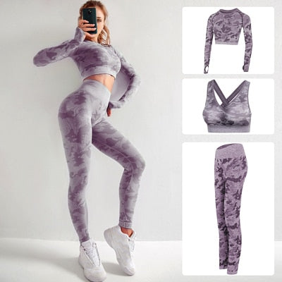 Seamless Gym Yoga Set Sportwear