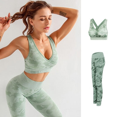 Seamless Gym Yoga Set Sportwear