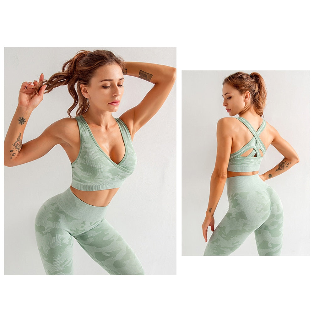Seamless Gym Yoga Set Sportwear