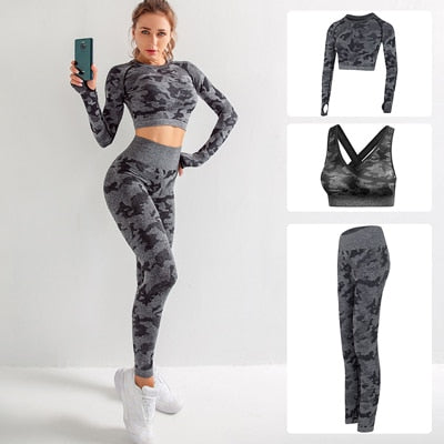 Seamless Gym Yoga Set Sportwear