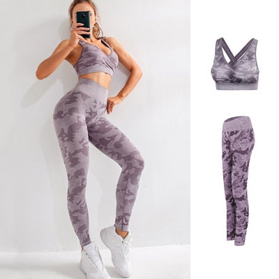 Seamless Gym Yoga Set Sportwear