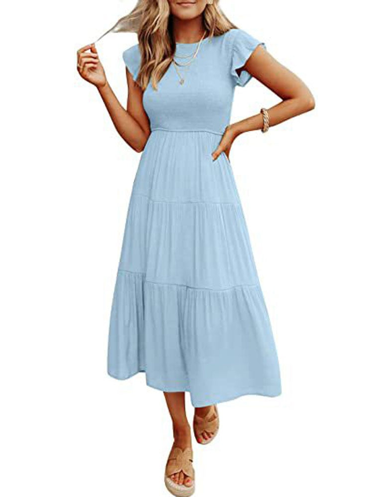 Long Pleated Dress