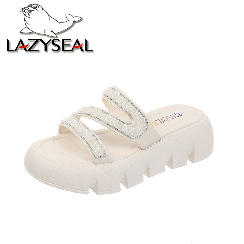 Platform Sequins Wedge Sandal
