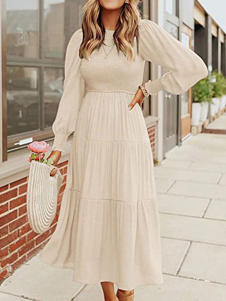 Long Pleated Dress