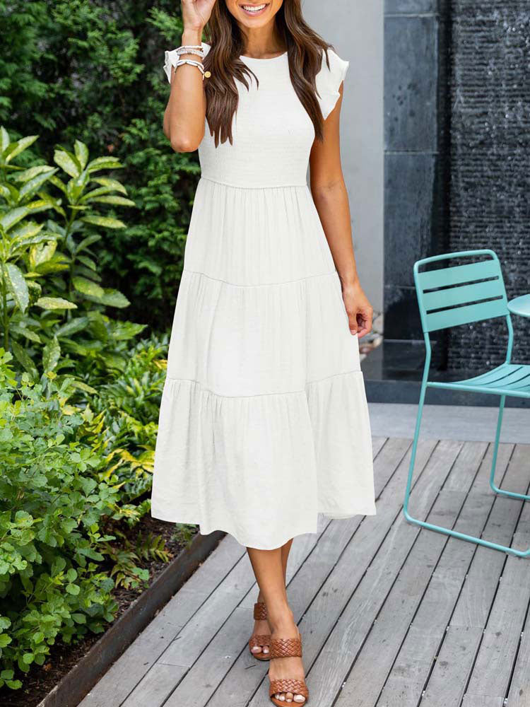 Long Pleated Dress