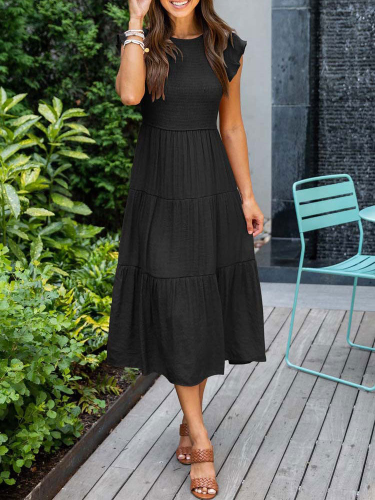 Long Pleated Dress