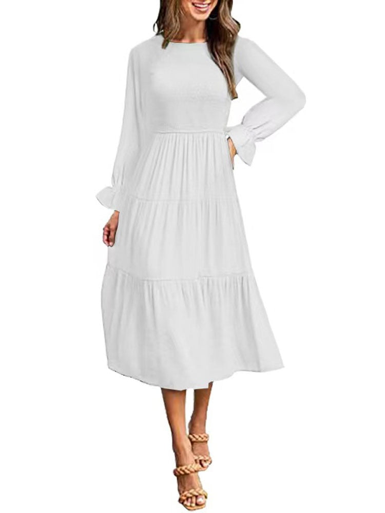 Long Pleated Dress