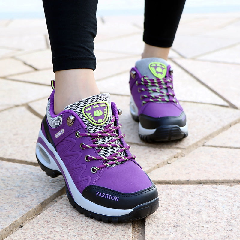 Women's Sneakers Walking Shoes for Women Breathable Gym Jogging Shoes Tennis Trainers Fashion Sport Lace Up Tenis Feminino