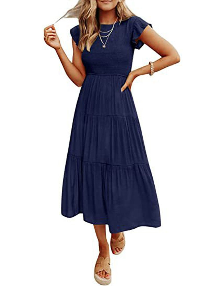 Long Pleated Dress