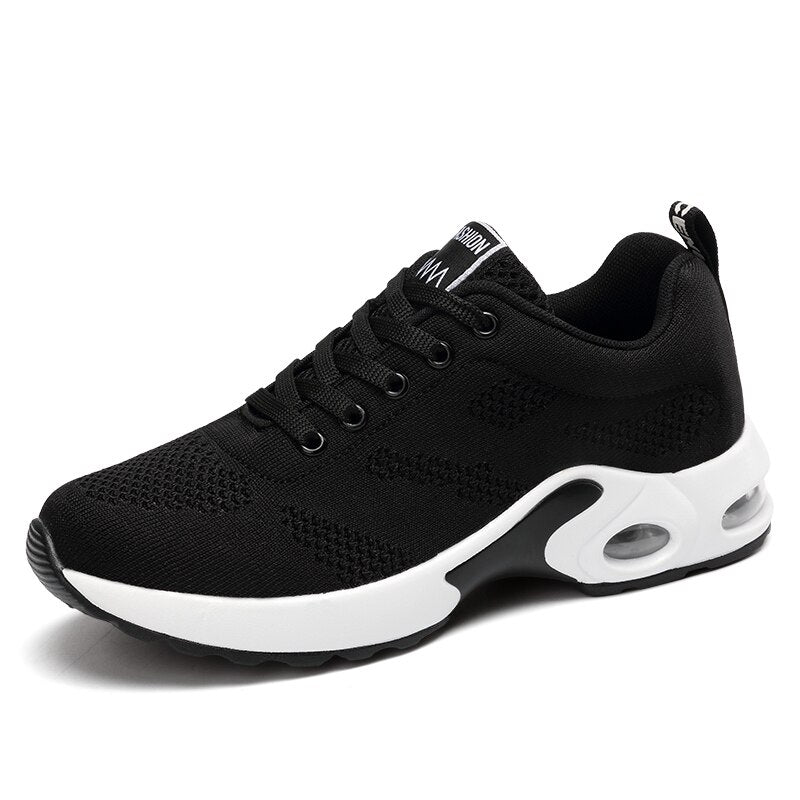 Women Ladies Trainers Casual Mesh Sneakers Pink Flat Shoes Lightweight Soft Sneakers Breathable Footwear Basket Shoes Plus Size