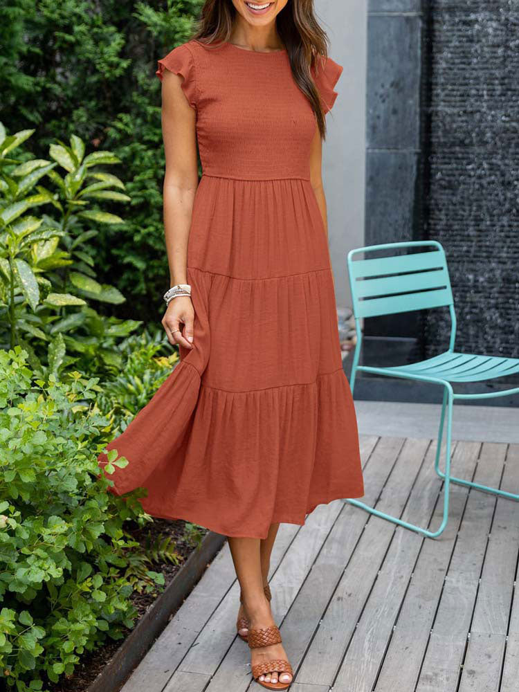 Long Pleated Dress