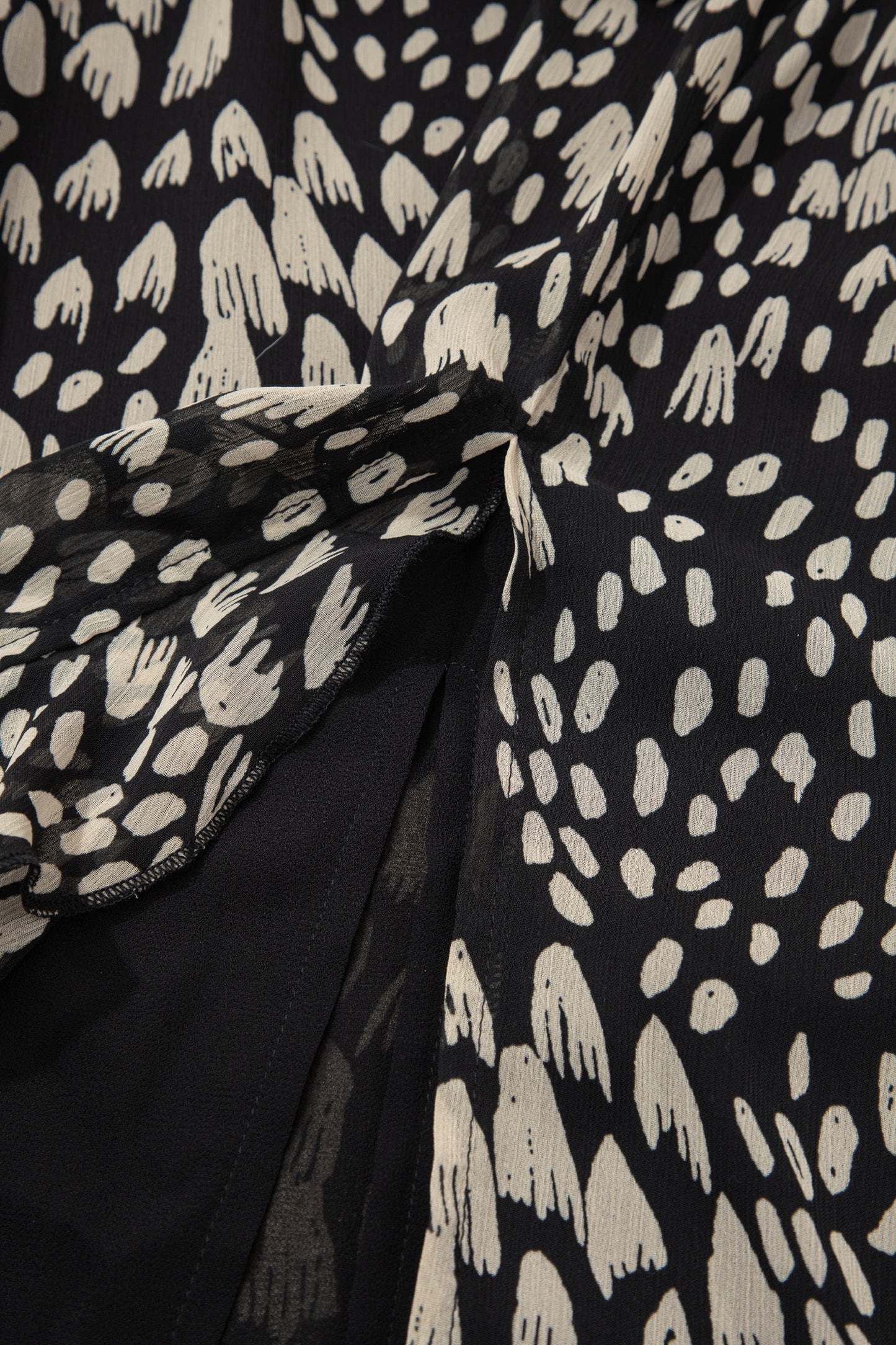 Black Printed Sleeveless Maxi Dress