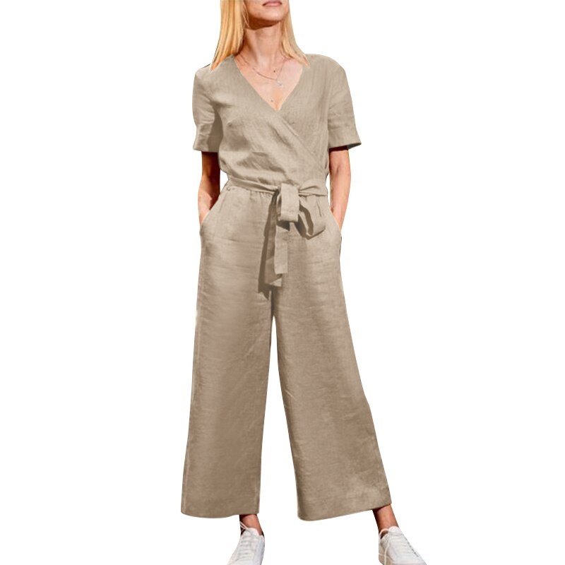 Casual Wide Leg Rompers