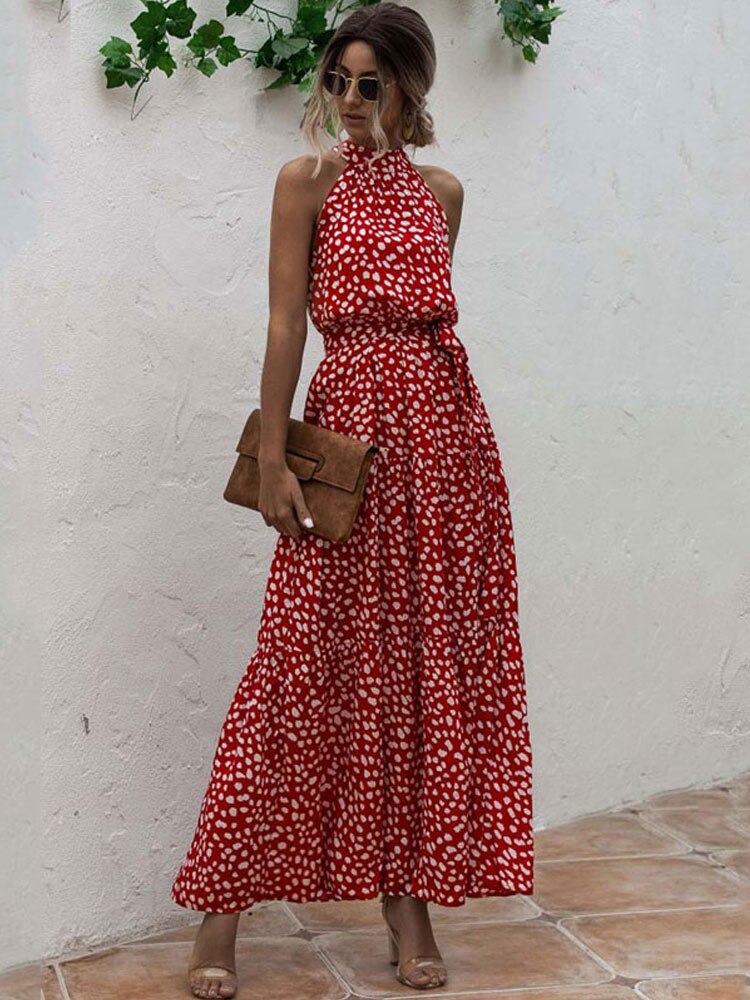 Boho Maxi Dress Dress Halter