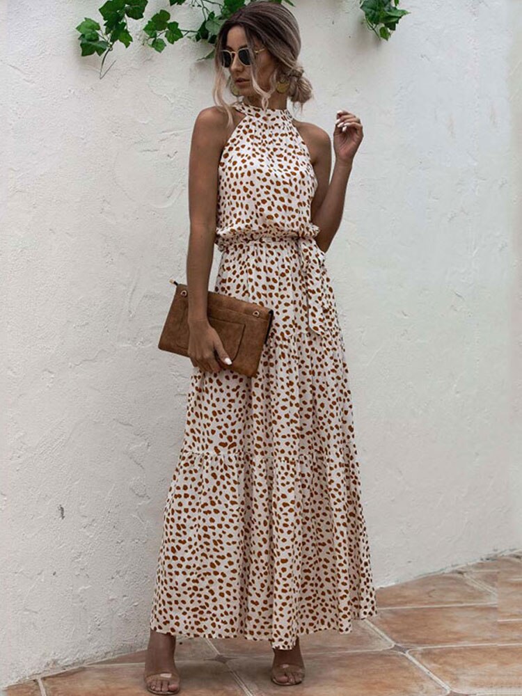 Boho Maxi Dress Dress Halter