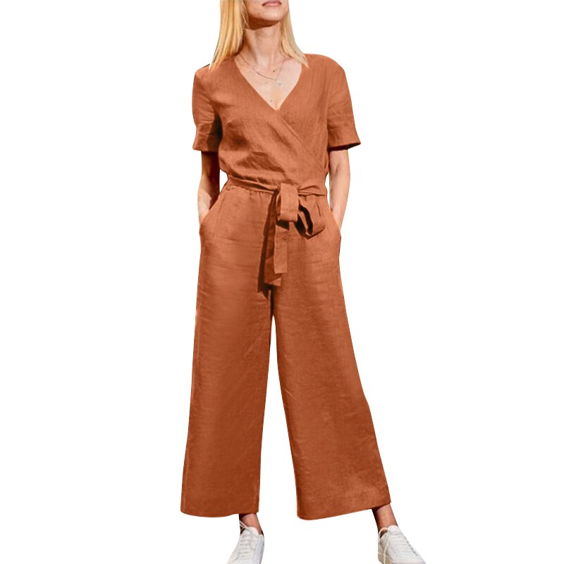 Casual Wide Leg Rompers