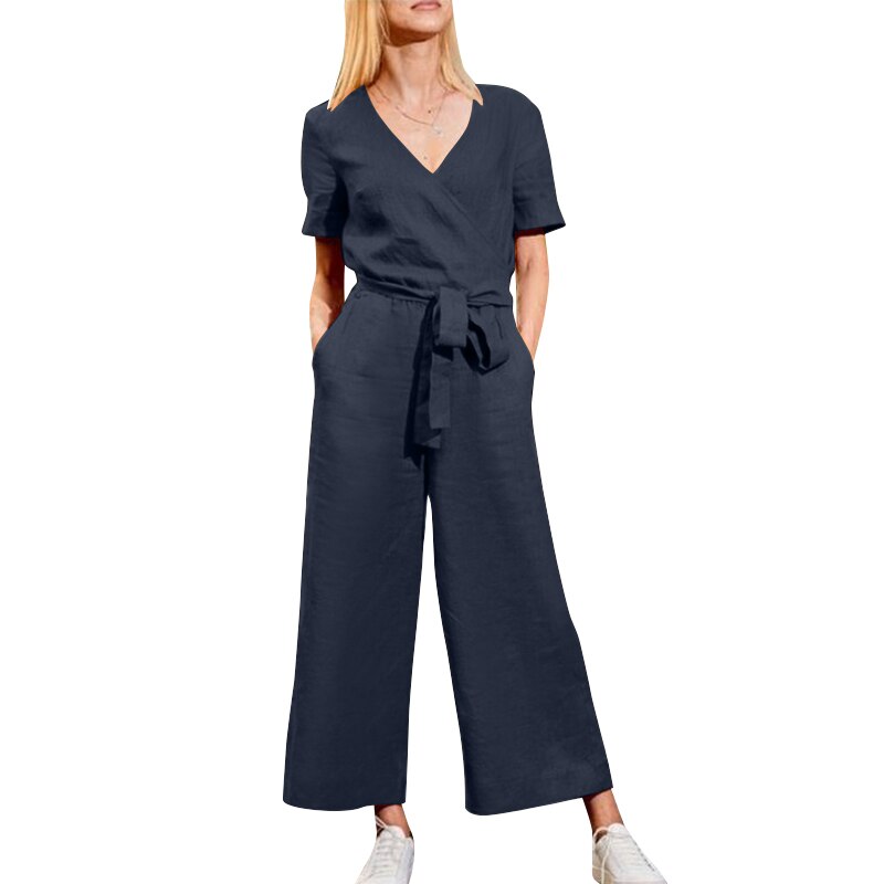 Casual Wide Leg Rompers