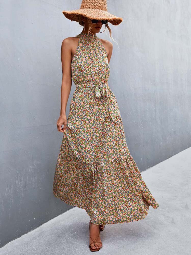 Boho Maxi Dress Dress Halter