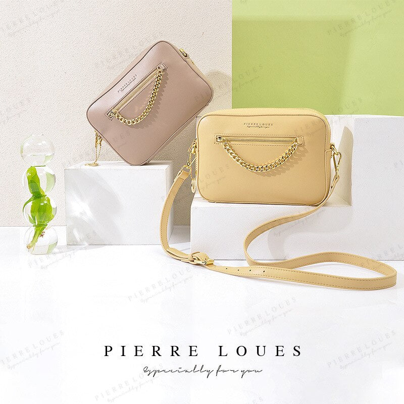 Leather Female Shoulder Chain Bags Crossbody