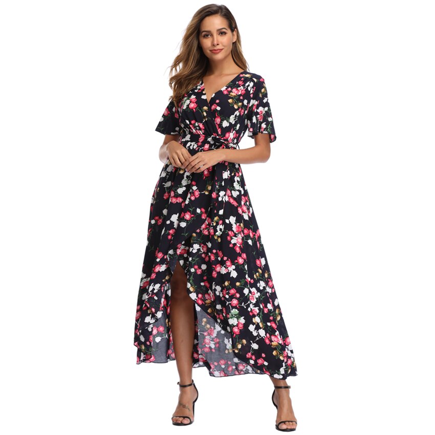 Witbuy Bohemian Print Woman Sundress