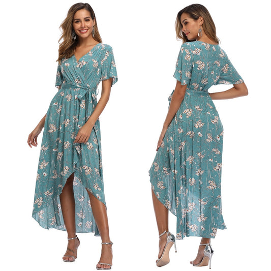 Witbuy Bohemian Print Woman Sundress