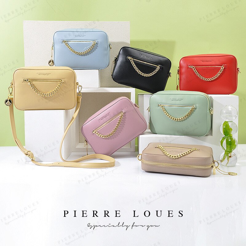 Leather Female Shoulder Chain Bags Crossbody