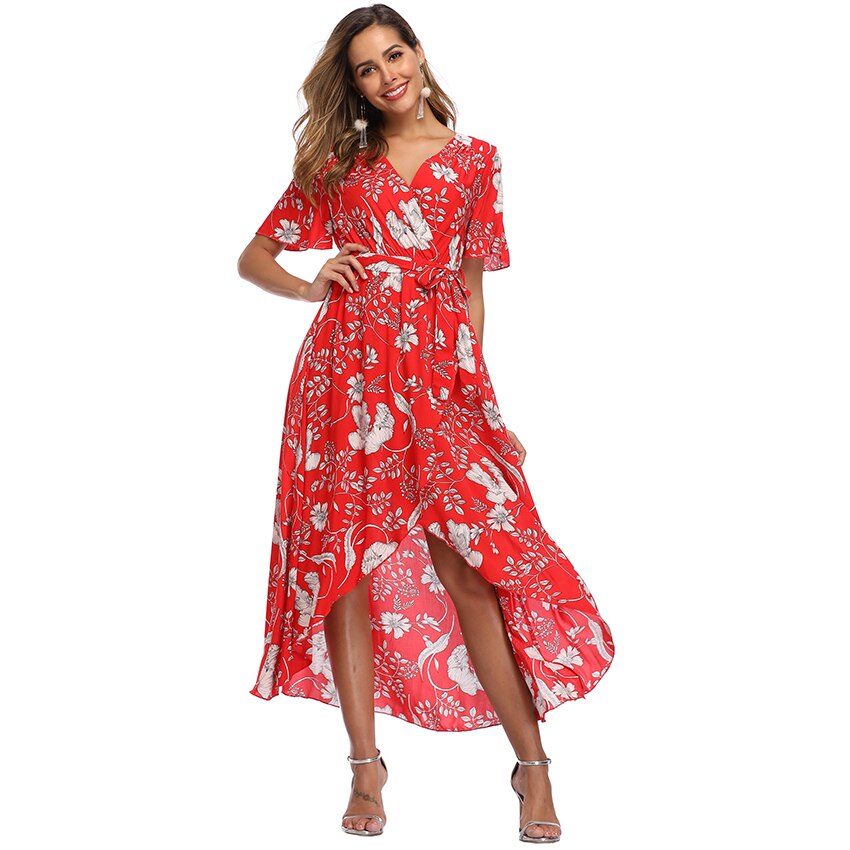 Witbuy Bohemian Print Woman Sundress