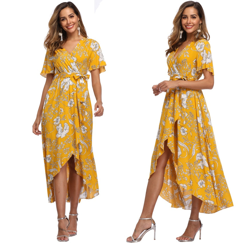 Witbuy Bohemian Print Woman Sundress