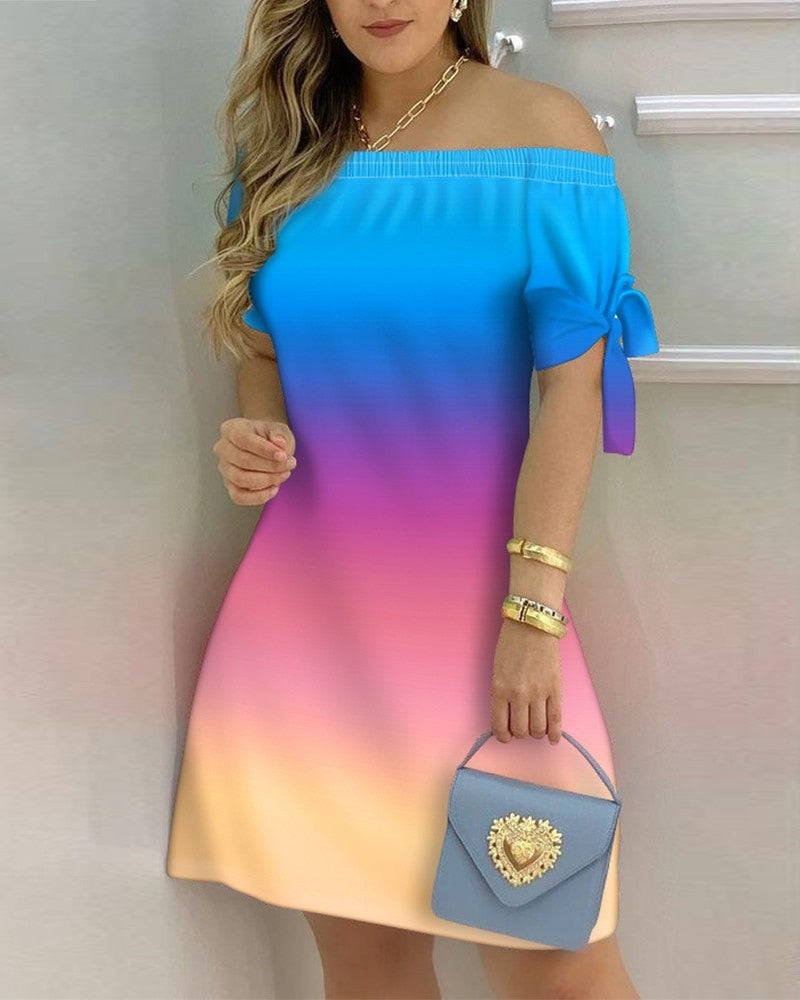 Off Shoulder Summer Mini Dress