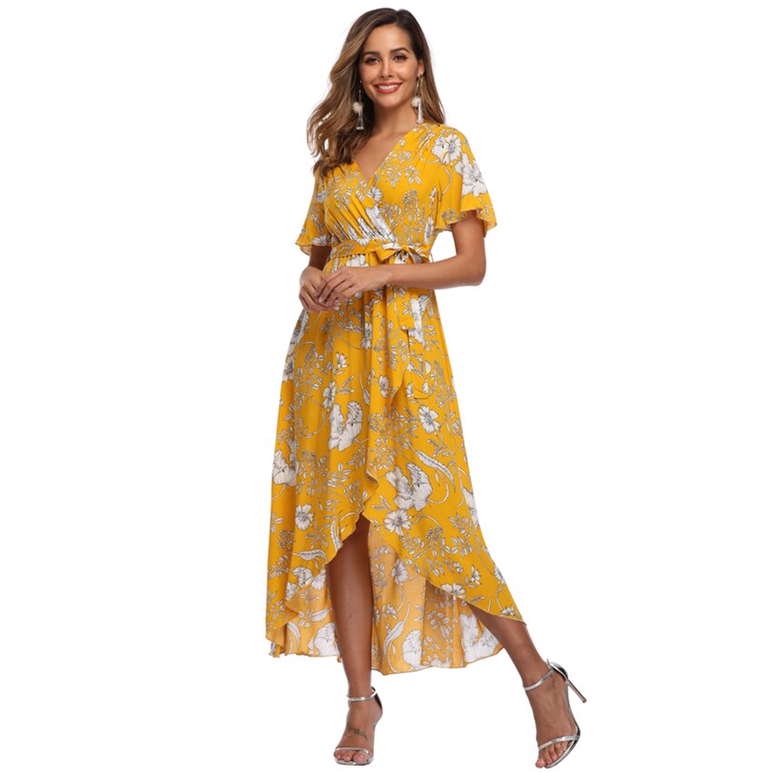 Witbuy Bohemian Print Woman Sundress