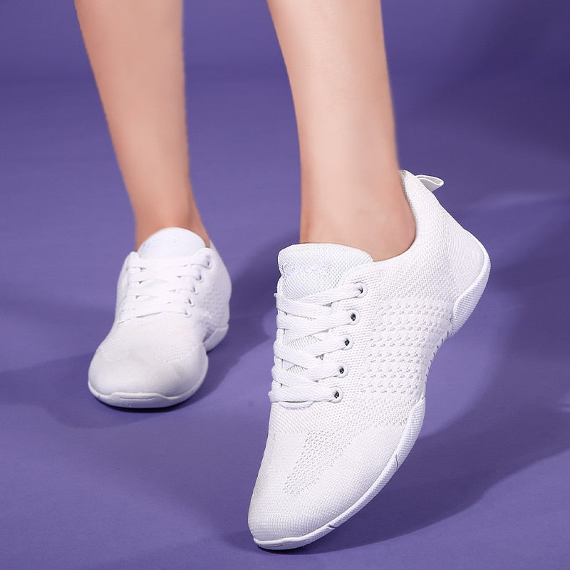 cheerleading shoes, white aerobics shoes, gymnastics shoes