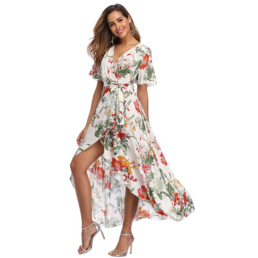 Witbuy Bohemian Print Woman Sundress