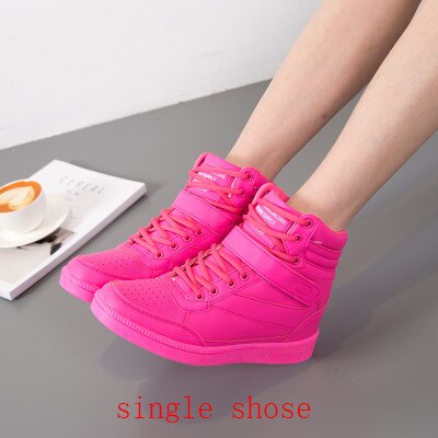 Leather Boots Women Winter Wedges Warm Snow Boots