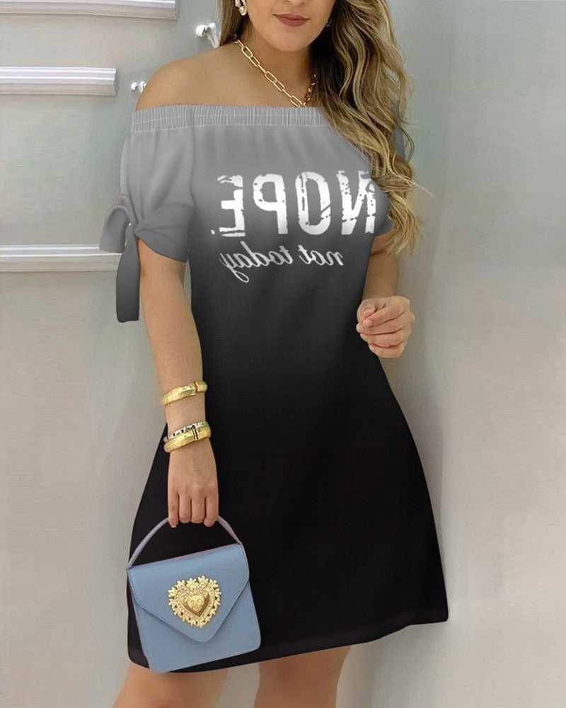 Off Shoulder Summer Mini Dress