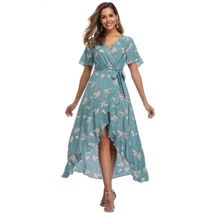 Witbuy Bohemian Print Woman Sundress