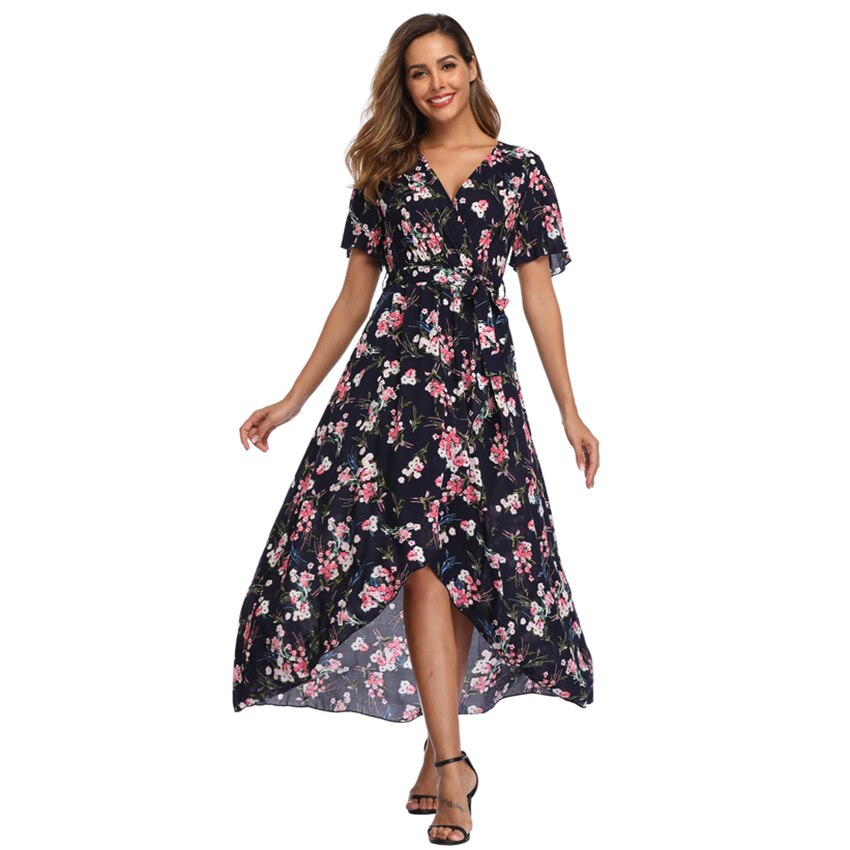 Witbuy Bohemian Print Woman Sundress