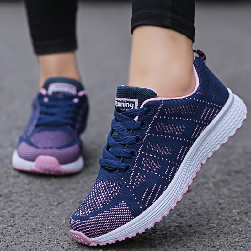 Walking Mesh Flat Shoes For Women