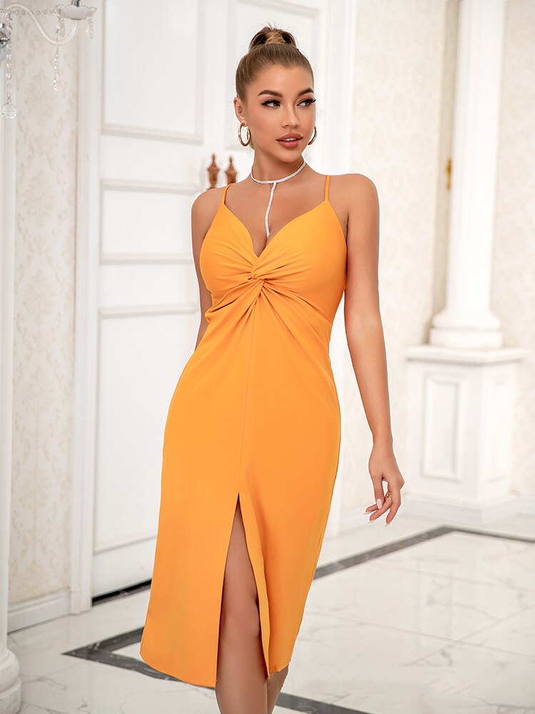 Split  Bodycon Club Party Dress