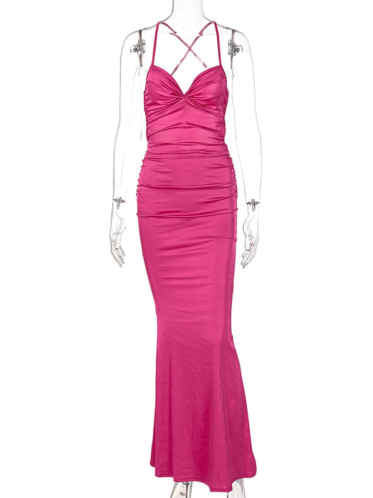 Elegant Satin Party Evening Prom