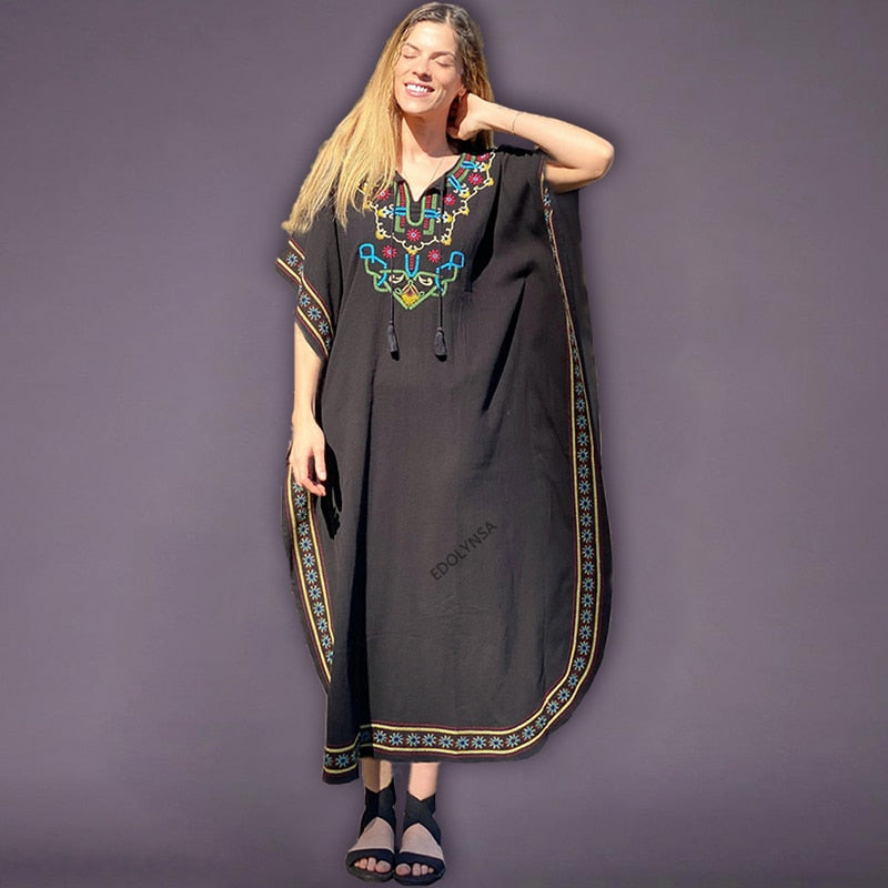 Quick-drying Bohemian Printed Loose Summer Beach Dress