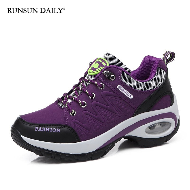 Women&#39;s Sneakers Walking Shoes for Women Breathable Gym Jogging Shoes Tennis Trainers Fashion Sport Lace Up Tenis Feminino