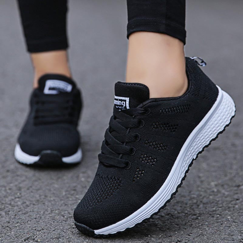 Walking Mesh Flat Shoes For Women