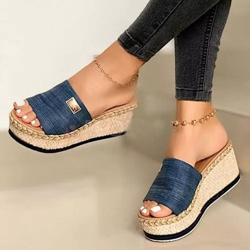 Wedges Platform High Heels -Clog Wedge Sandals