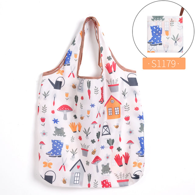 6 PCS Set Eco-Friendly Reusable Foldable Shopping bag