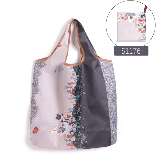 6 PCS Set Eco-Friendly Reusable Foldable Shopping bag